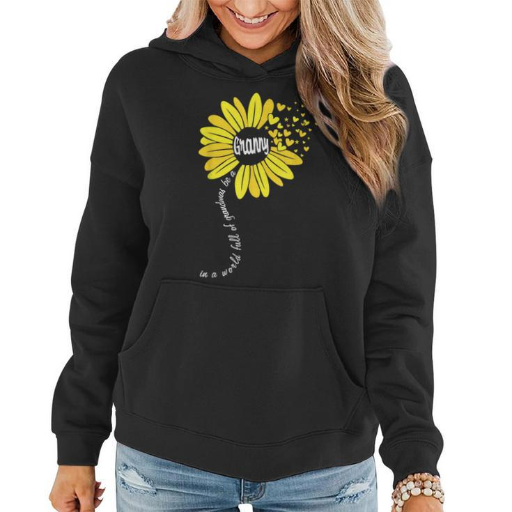In A World Full Of Grandmas Be A Granny Happy Mothers Day  Women Hoodie Graphic Print Hooded Sweatshirt