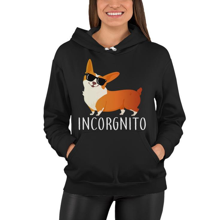 Incorgnito Corgi Dog Women Hoodie