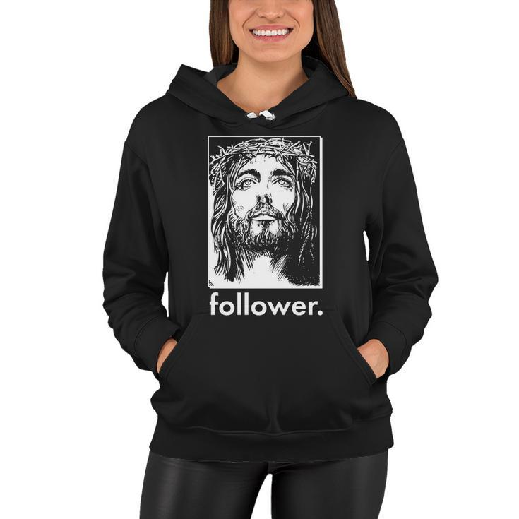 Jesus Christ Portrait Follower Women Hoodie