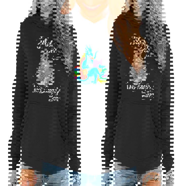 Just A Girl Who Loves Dragons And Books Women Hoodie