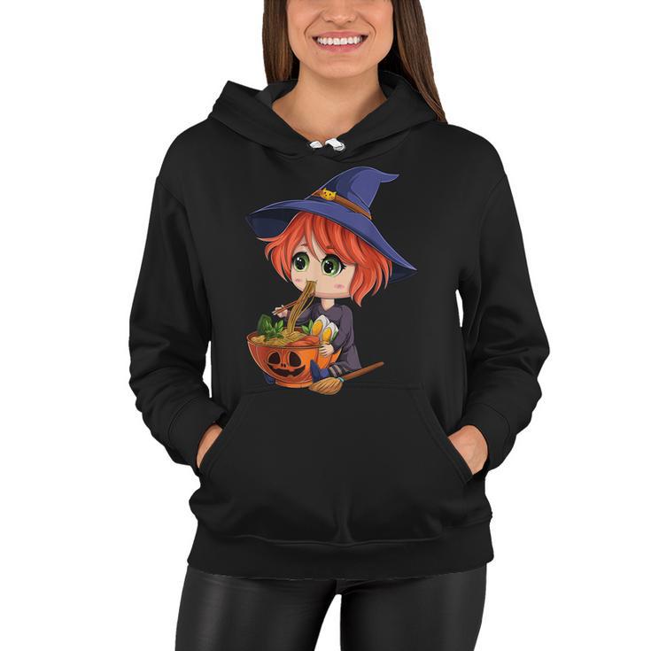 Kawaii Japanese Anime Witch Halloween Ramen Food Lovers V2 Women Hoodie