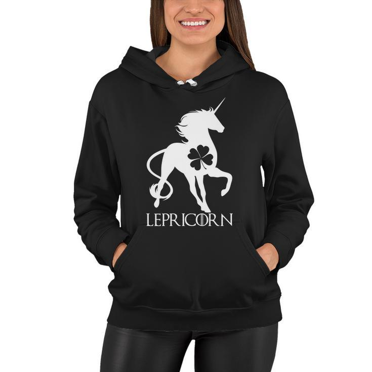 Lepricorn Leprechaun Unicorn St Patricks Day Tshirt Women Hoodie