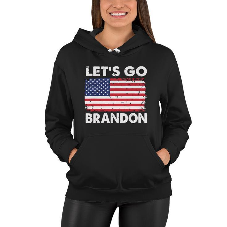 Lets Go Brandon Lets Go Brandon Flag Women Hoodie