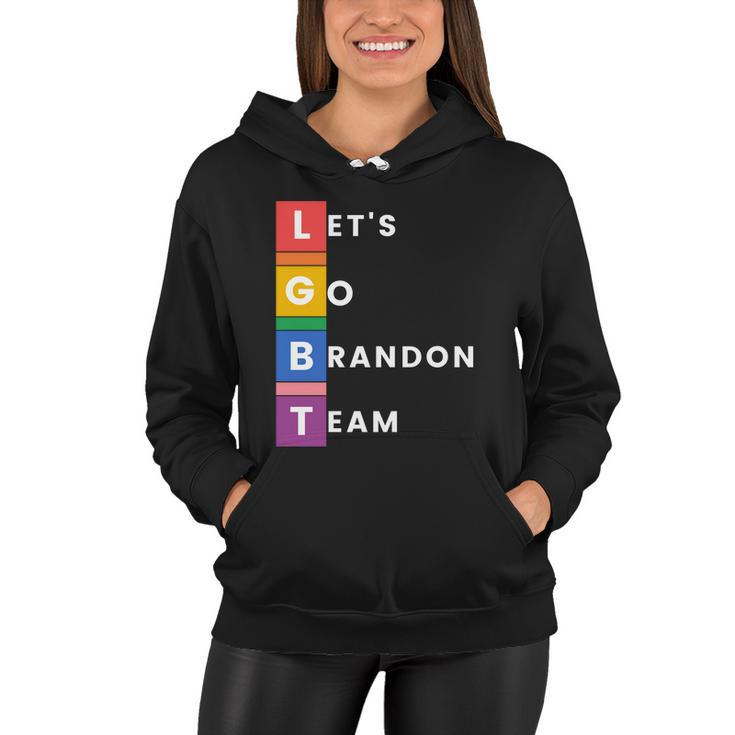 Lgbt Lets Go Brandon Team Funny Women Hoodie