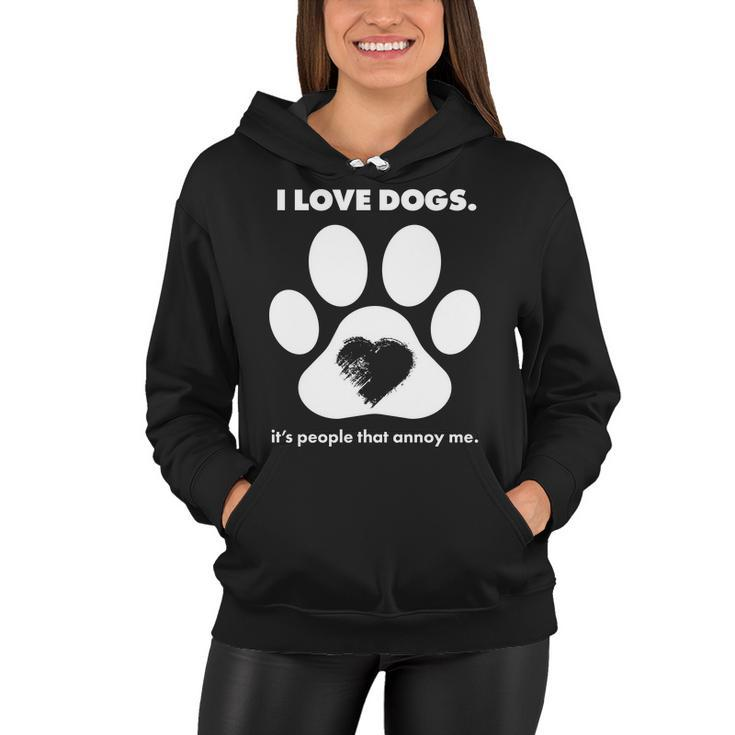 Love Dogs Hate People Tshirt Women Hoodie