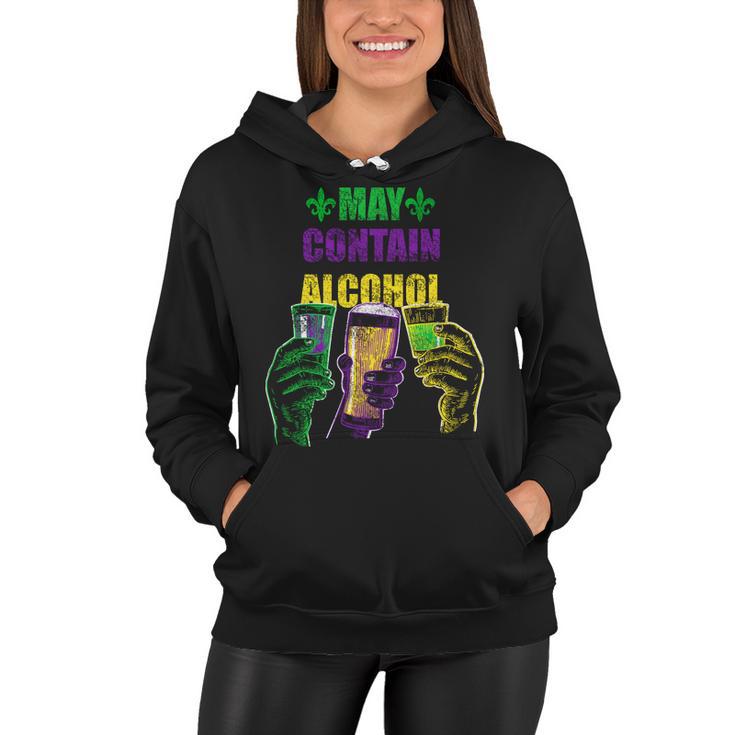 May Contain Alcohol Mardi Gras V2 Women Hoodie