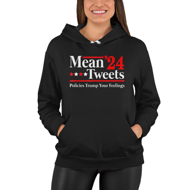 Mean Tweets 2024 Pro Donald Trump 24 Funny Anti Biden Tshirt Women Hoodie