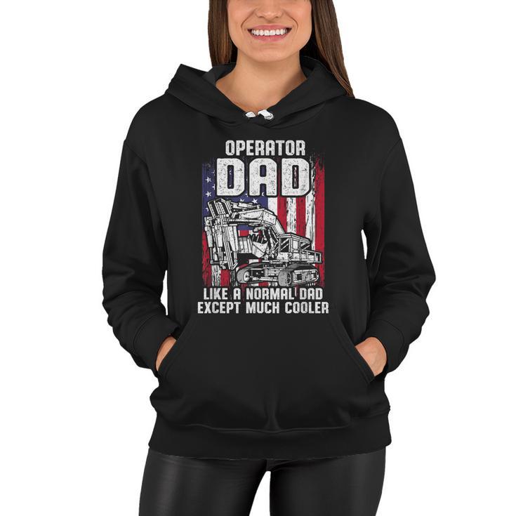 Mens Us Flag Heavy Equipment Excavator Operator Dad Tshirt Women Hoodie