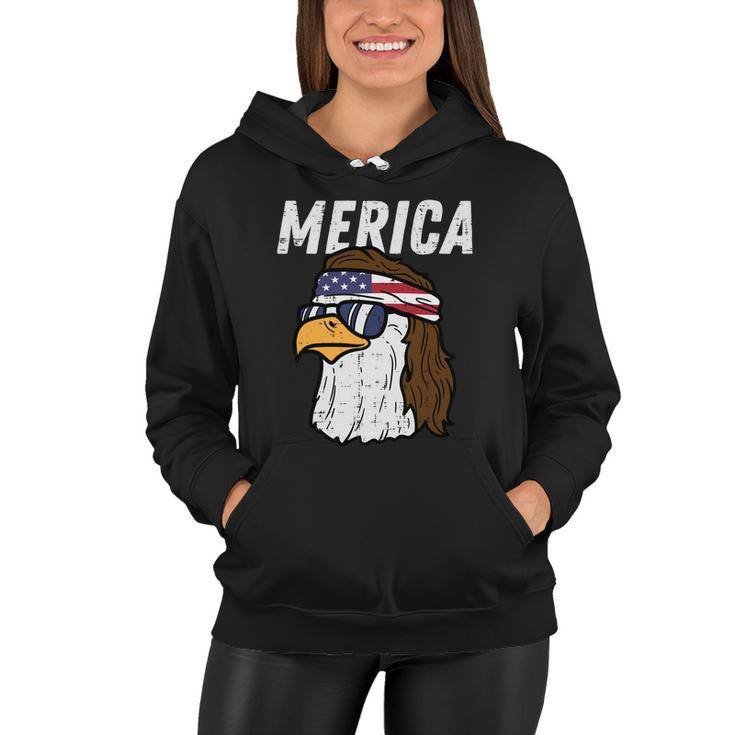 Merica Bald Eagle Mullet Sunglasses Fourth July 4Th Patriot Cool Gift V2 Women Hoodie