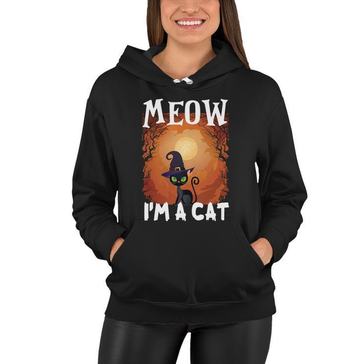 Moew Im A Cat Halloween Quote Women Hoodie