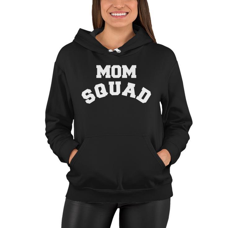 Mom Squad Bold Text Logo Women Hoodie