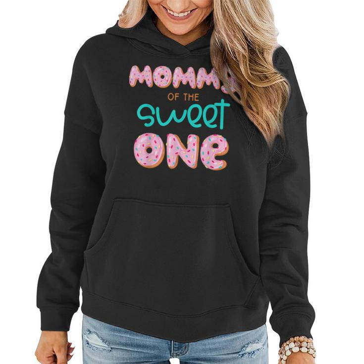 Mommy Of The Sweet One First Birthday Matching Family Donut Women Hoodie