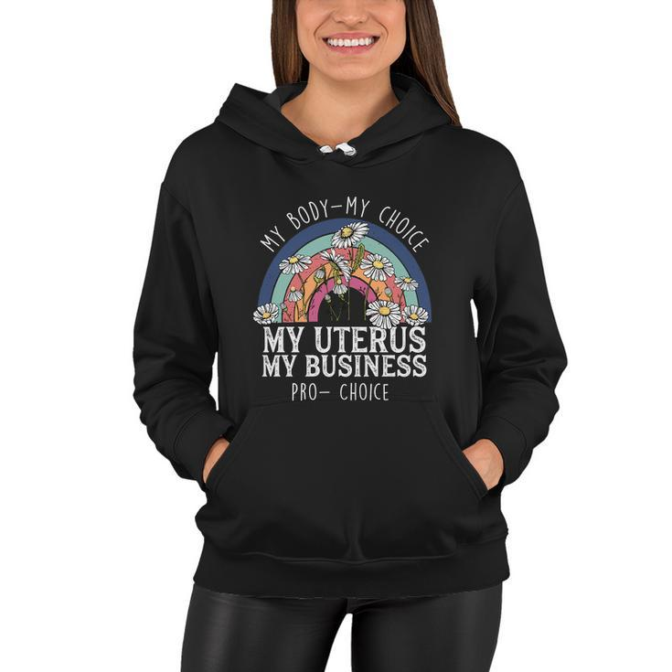My Body Choice Mind Your Own Uterus Shirt Floral V2 Women Hoodie
