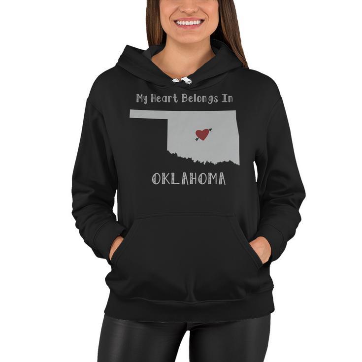 My Heart Belongs In Oklahoma Women Hoodie