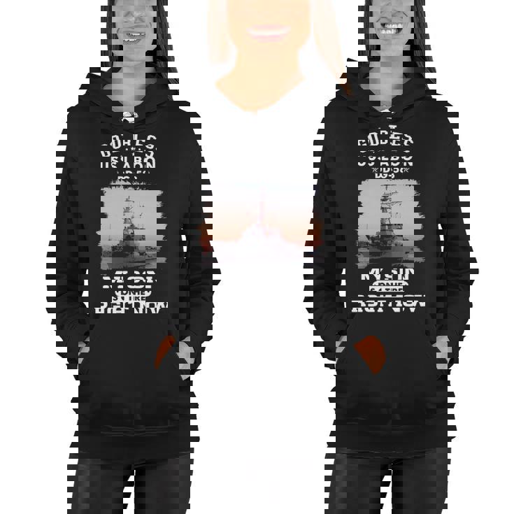 My Son Is On Uss Laboon Ddg Women Hoodie