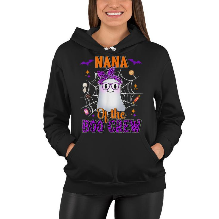 Nana Boo Crew Ghost Funny Matching Family Grandma Halloween  Women Hoodie