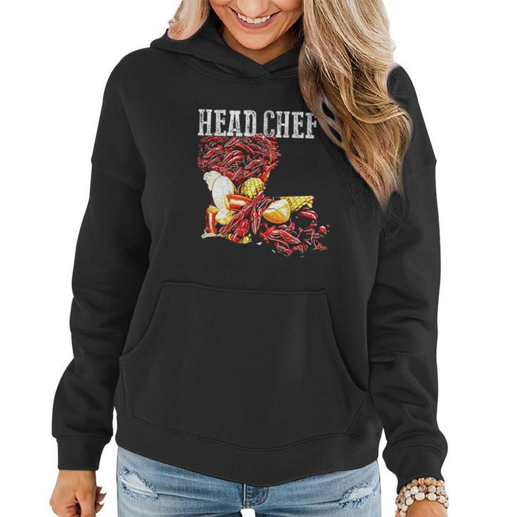 New Orleans Southern Locals Crawfish Boil Chef Women Hoodie Graphic Print Hooded Sweatshirt