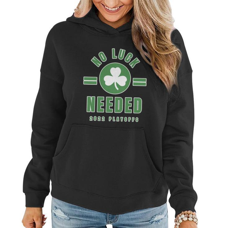 No Luck Needed Shirts Boston Playoffs  Graphic Design Printed Casual Daily Basic Women Hoodie