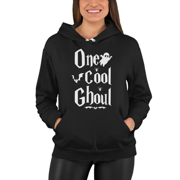 One Cool Ghoul Funny Halloween Quote Women Hoodie