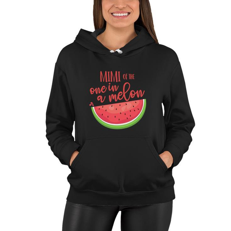One In A Melon Watermelon Theme Funny Birthday Girl Women Hoodie