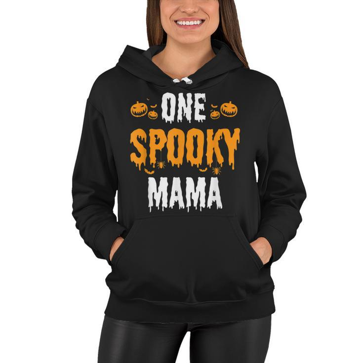 One Spooky Mama Mother Matching Family Halloween  Women Hoodie
