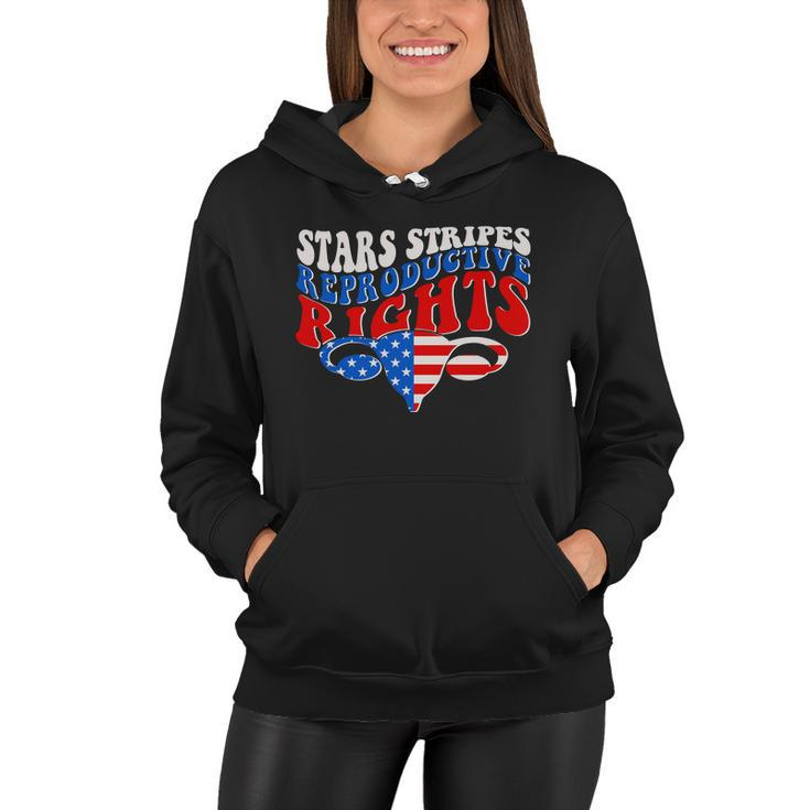 Pro Roe Stars Stripes Reproductive Rights Women Hoodie