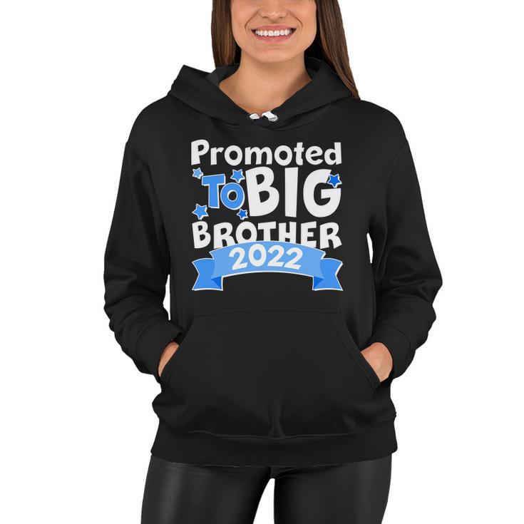 Promoted To Big Brother 2022 Blue Banner Women Hoodie