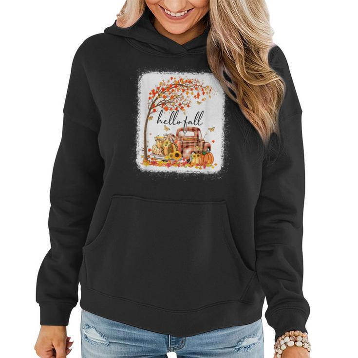 Pumpkin Leopard Hello Fall Happy Fall Yall Fall Season  Women Hoodie Graphic Print Hooded Sweatshirt