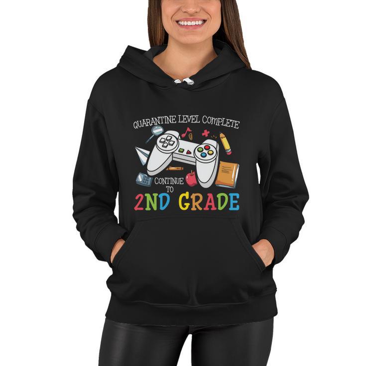 Quarantine Level Complete 2Nd Grade Back To School Women Hoodie