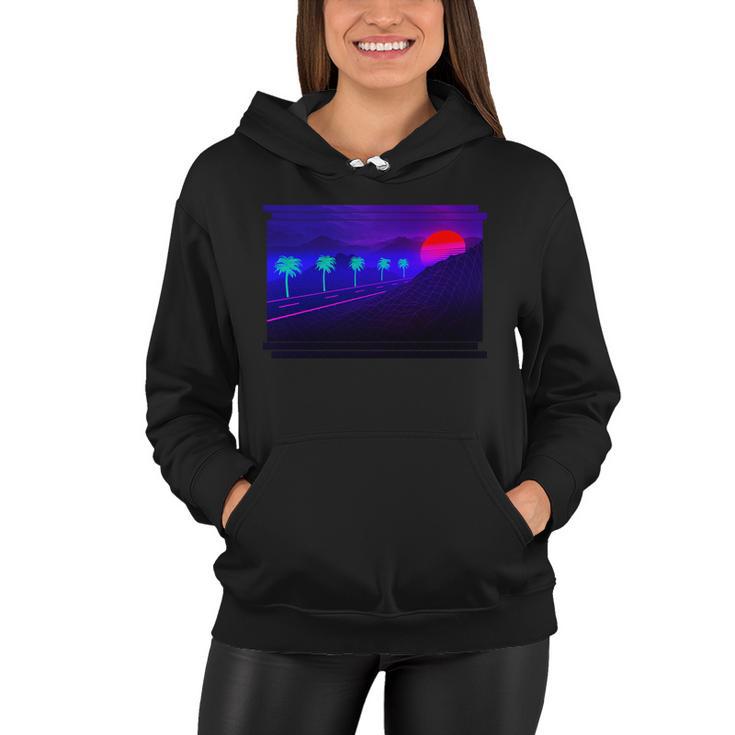 Retro 80S Vaporwave Women Hoodie