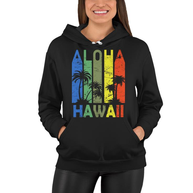 Retro Aloha Hawaii Logo Tshirt Women Hoodie