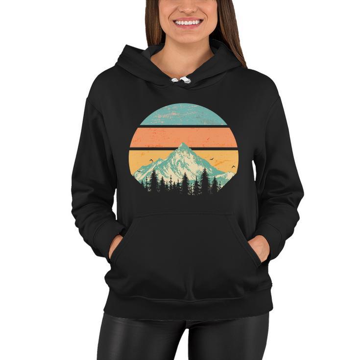 Retro Mountain Wilderness Vintage Tshirt Women Hoodie