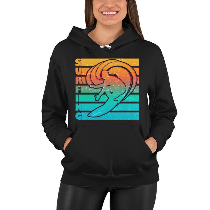 Retro Surfing V2 Women Hoodie