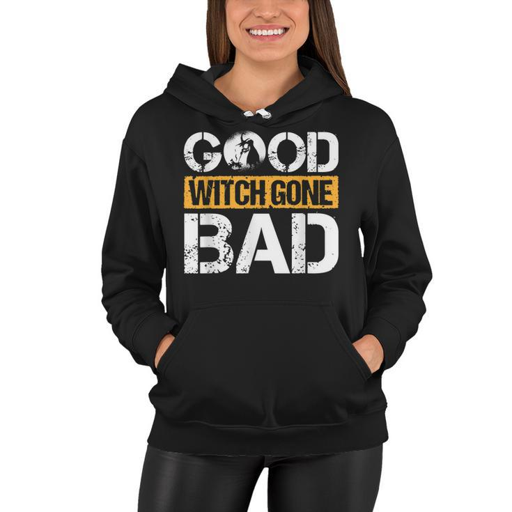 Retro Vintage Halloween Costume Good Witch Gone Bad  Women Hoodie
