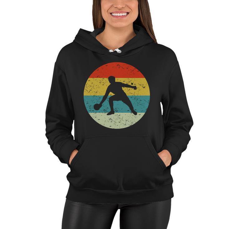 Retro Vintage Table Tennis Women Hoodie