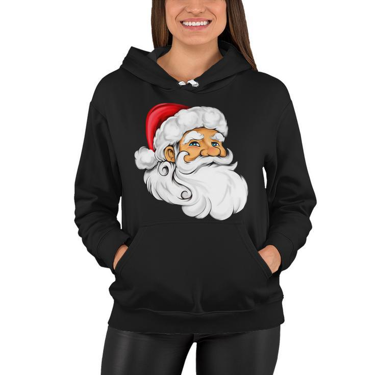 Santa Claus Head Tshirt Women Hoodie