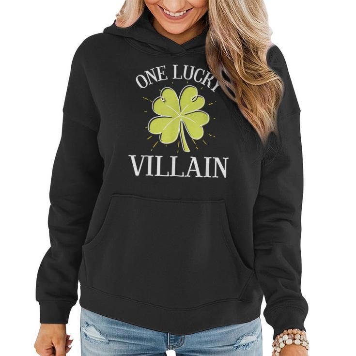 St Patricks Day Shirt Lucky Villain Gift Women Hoodie Graphic Print Hooded Sweatshirt