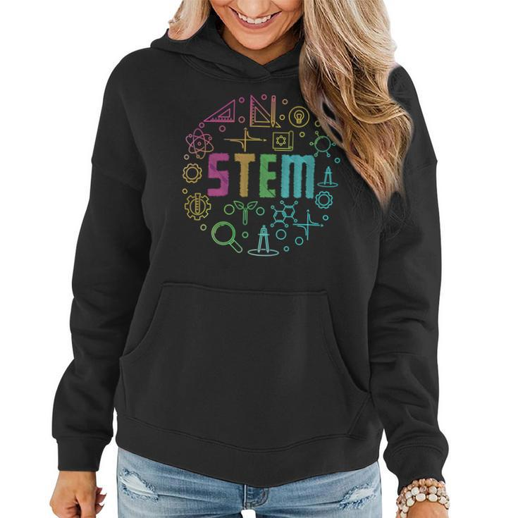 Stem Science Technology Engineering Math Teacher Gifts Women Hoodie