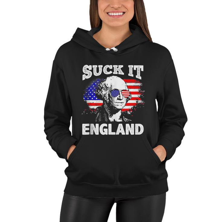 Suck It England Funny 4Th Of July Flag Patriotic Women Hoodie