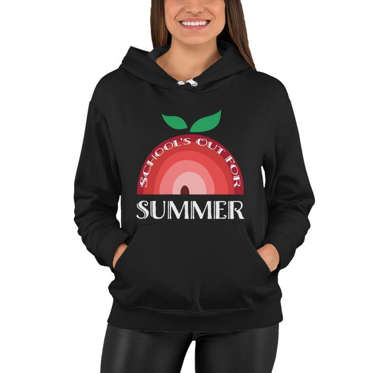 Summer Break 2022 Retro Summer Break Schools Out For Summer Funny Gift Women Hoodie
