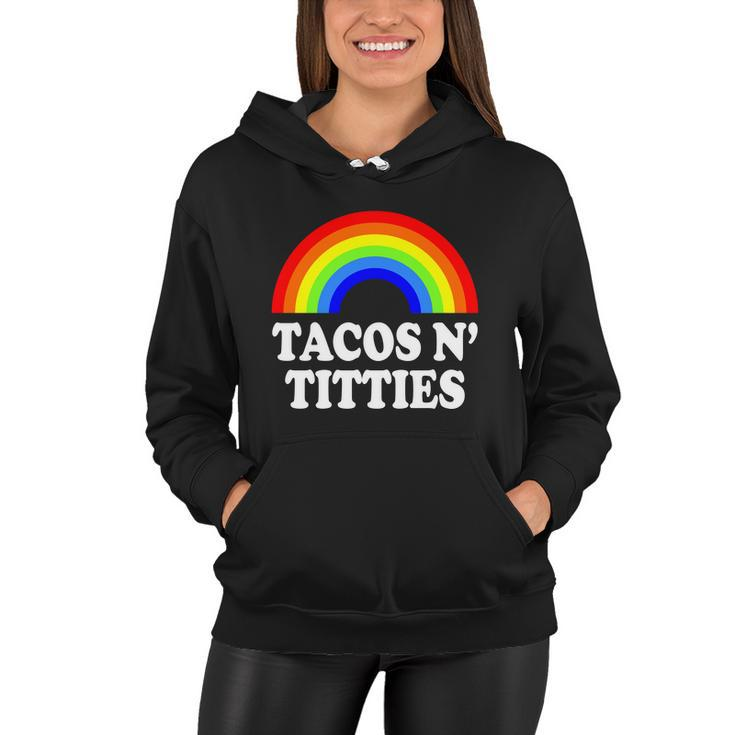 Tacos N Titties Funny Lgbt Gay Pride Lesbian Lgbtq Women Hoodie