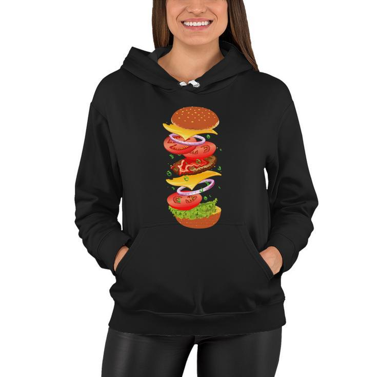 Tasty Cheeseburger Women Hoodie
