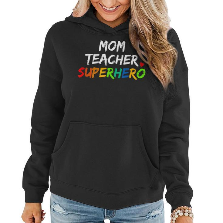 Teacher Mom Superhero Women Hoodie