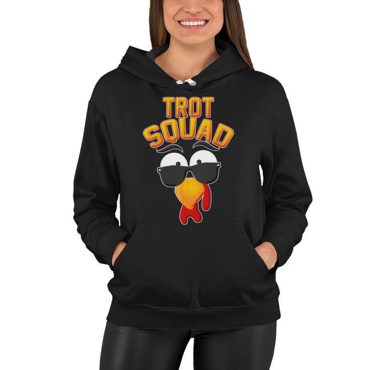 Thanksgiving Trot Squad Turkey Women Hoodie