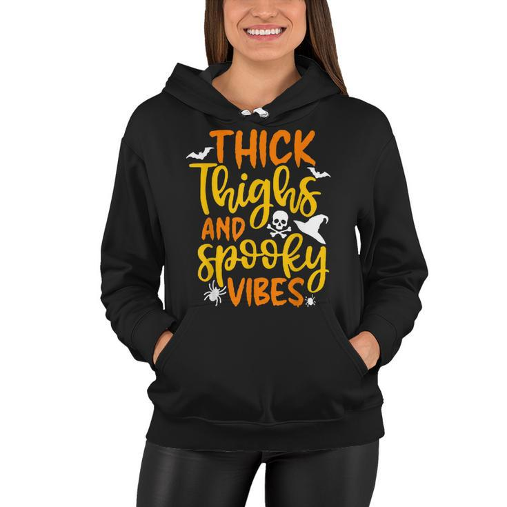 Thick Thighs And Spooky Vibes Halloween Costume Party Dress  Women Hoodie