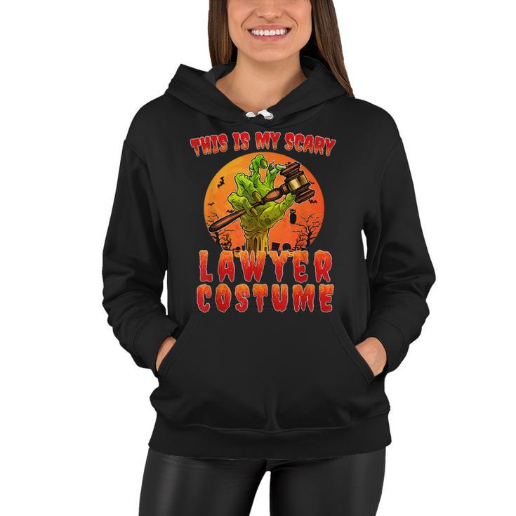 This Is My Scary Lawyer Costume Zombie Spooky Halloween  Women Hoodie
