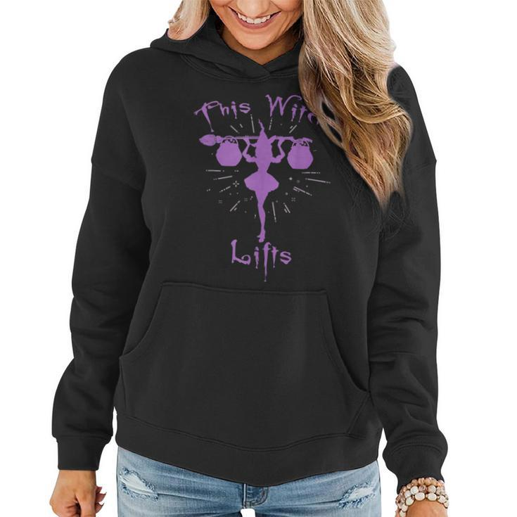 This Witch Lifts Workout Women Halloween Witch  Women Hoodie Graphic Print Hooded Sweatshirt