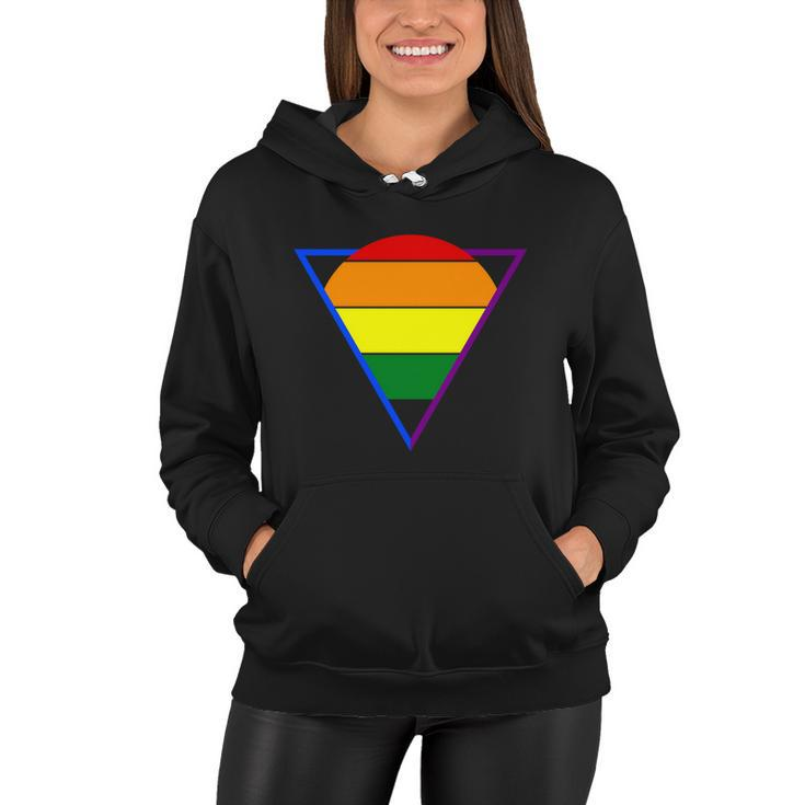 Triangular Lgbt Gay Pride Lesbian Bisexual Ally Quote Women Hoodie