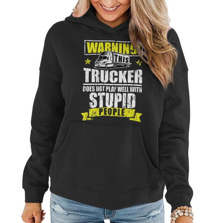 Trucker Trucker Accessories For Truck Driver Motor Lover Trucker__ Women Hoodie