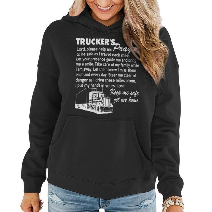 Trucker Truckers Prayer Truck Driver For AndShirt Women Hoodie